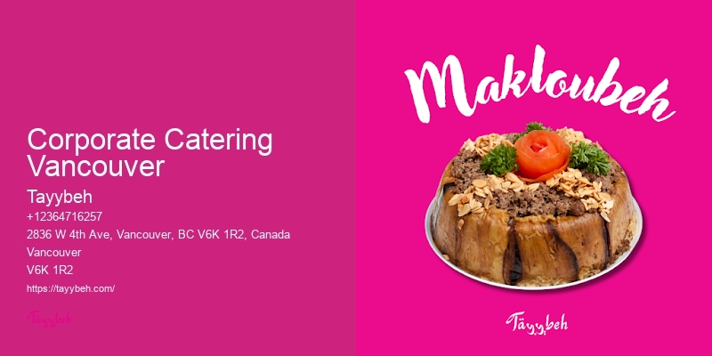 Custom Breakfast Catering Corporate Catering Vancouver