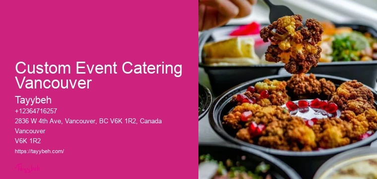 Brunch Catering Packages Custom Event Catering Vancouver