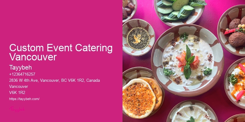 Buffet Catering Delivery Custom Event Catering Vancouver
