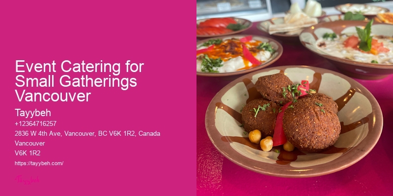 Local Catering Company Event Catering for Small Gatherings Vancouver