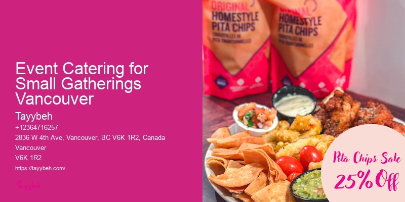 Office Buffet Catering Event Catering for Small Gatherings Vancouver