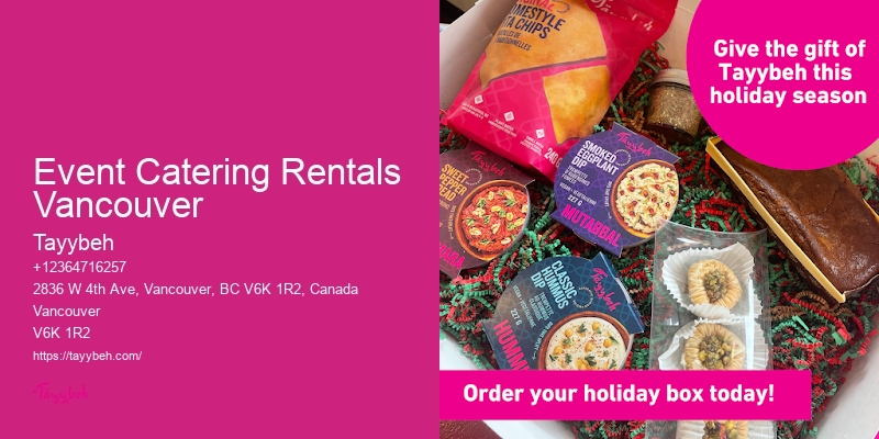 Wedding Catering Services Event Catering Rentals Vancouver