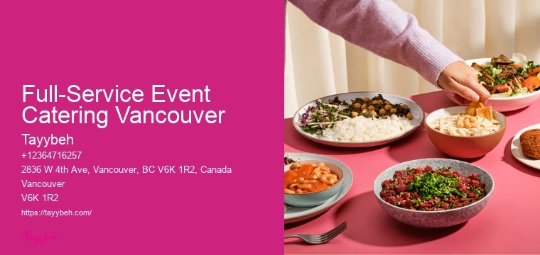 Buffet Catering For Graduations Full-Service Event Catering Vancouver