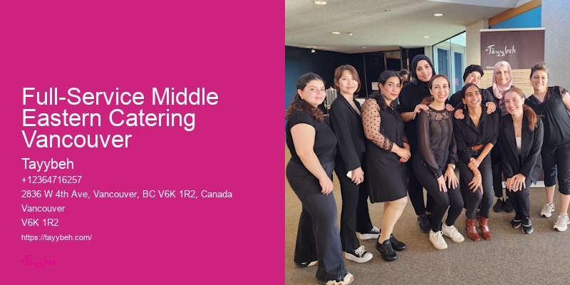 Full-Service Middle Eastern Catering Vancouver
