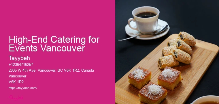 High-End Catering for Events Vancouver Halal Catering Services