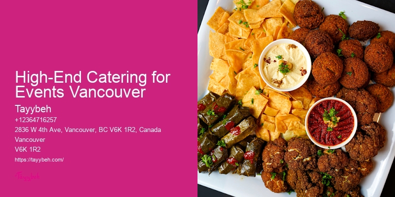 High-End Catering for Events Vancouver Corporate Catering