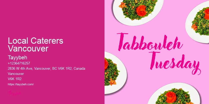 Local Caterers Vancouver Halal Catering for Private Events
