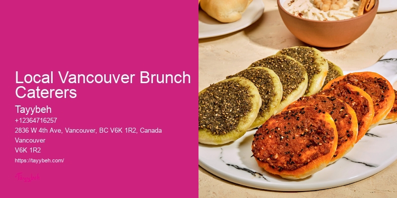 Specialty Catering Local Vancouver Brunch Caterers