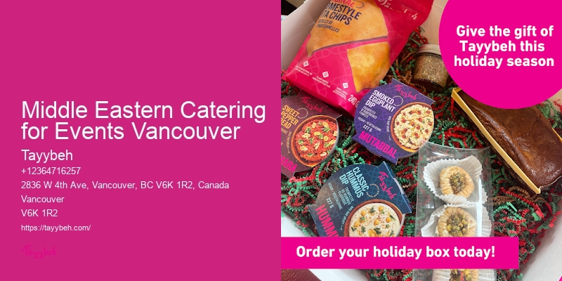 Hot Lunch Catering Middle Eastern Catering for Events Vancouver Offices