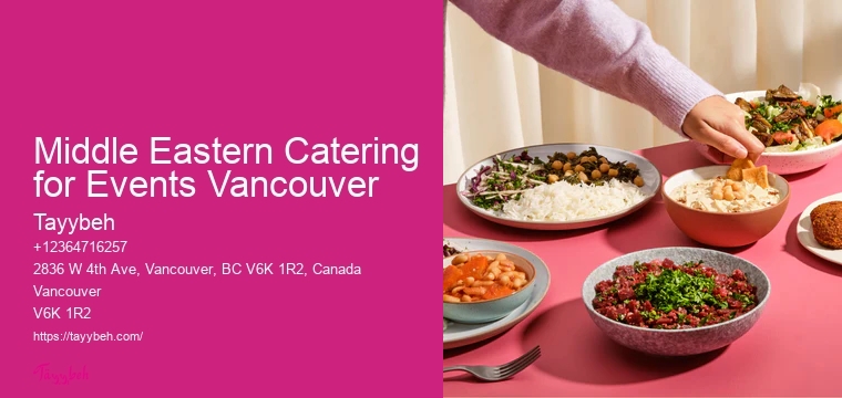 Affordable Corporate Catering Middle Eastern Catering for Events Vancouver