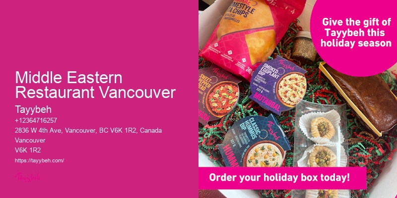 Customized Office Catering Middle Eastern Restaurant Vancouver