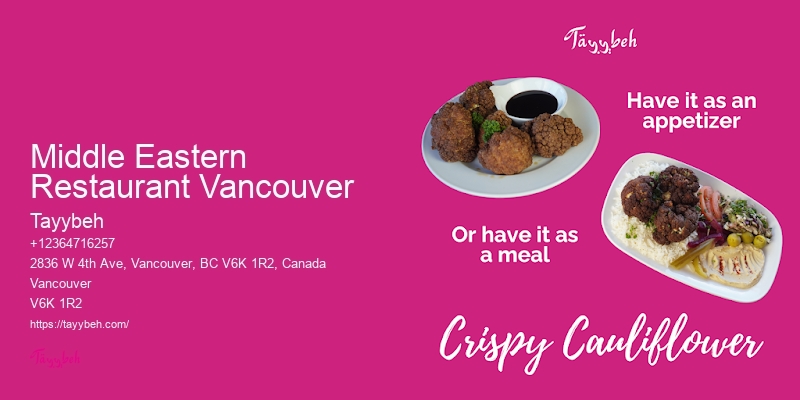 Professional Event Caterers Middle Eastern Restaurant Vancouver