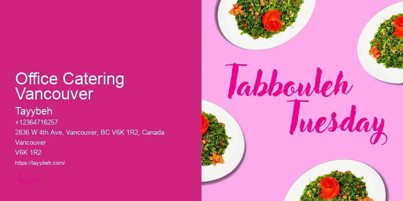 Last-Minute Corporate Catering Office Catering Vancouver