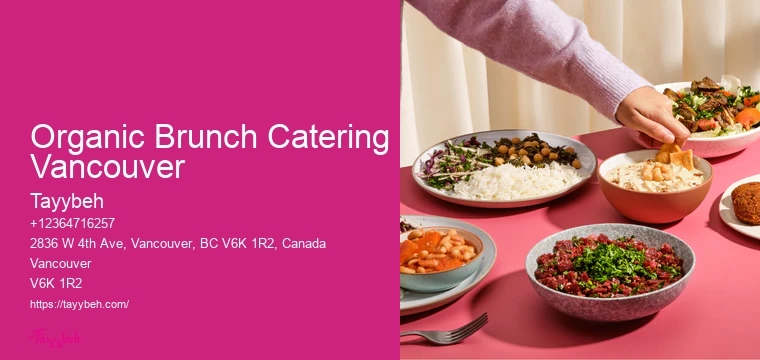 Asian Wedding Catering Organic Brunch Catering Vancouver