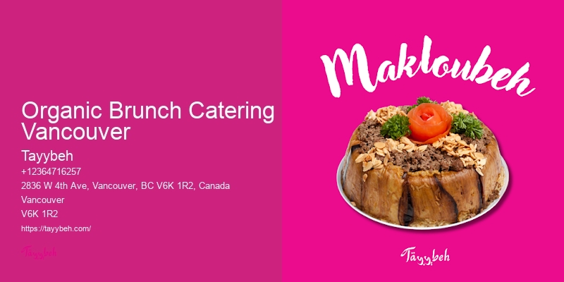 Wedding Catering And Planning Organic Brunch Catering Vancouver