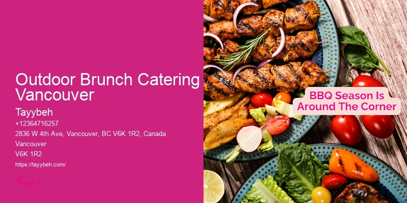 Wedding Buffet Catering Outdoor Brunch Catering Vancouver