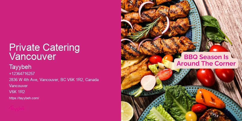 Luxury Event Catering Private Catering Vancouver