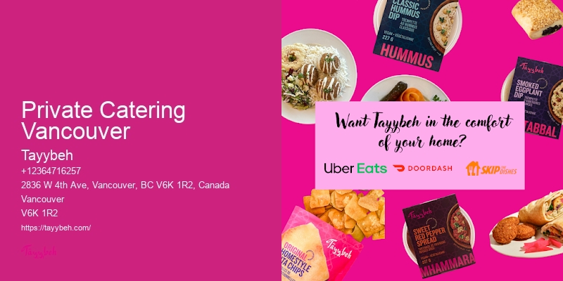 Family-Style Lunch Catering Private Catering Vancouver