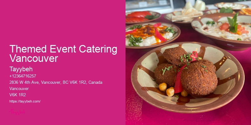 Breakfast Catering Packages Themed Event Catering Vancouver