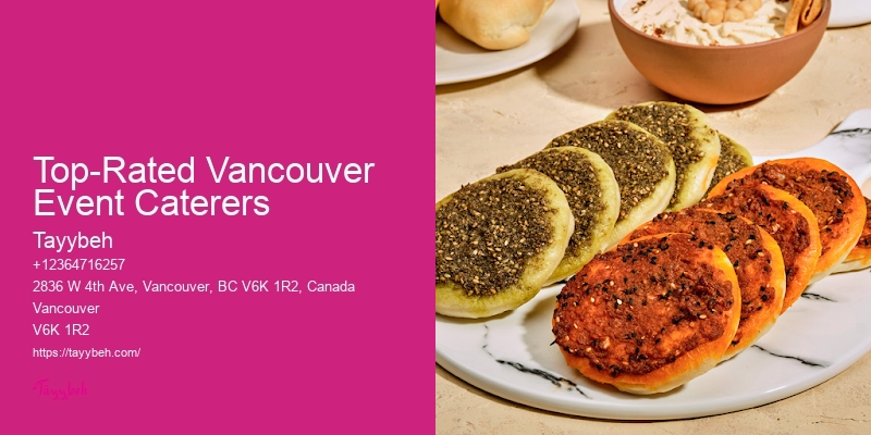 Top-Rated Vancouver Event Caterers Halal Catering for Weddings