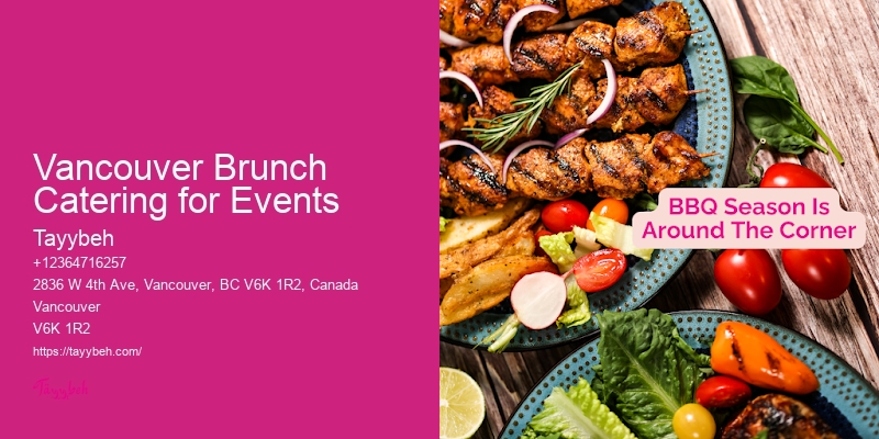 Vancouver Brunch Catering for Events Catering for Large Events