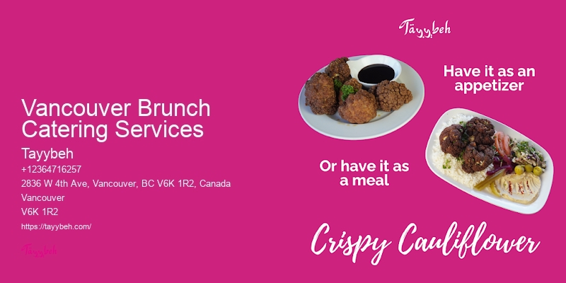 Vancouver Brunch Catering Services Sustainable Catering