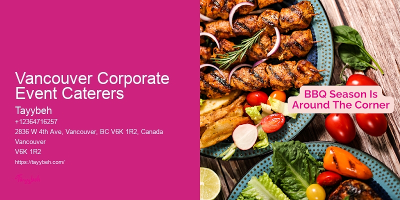 Middle Eastern Catering Company Vancouver Corporate Event Caterers