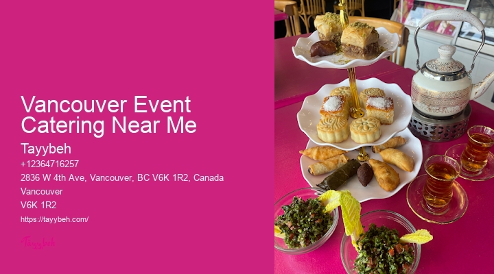 Vancouver Event Catering Near Me Catering for Large Events