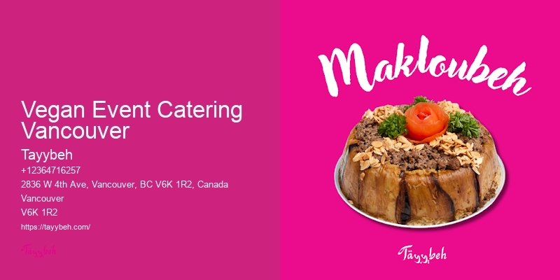 Italian Wedding Catering Vegan Event Catering Vancouver