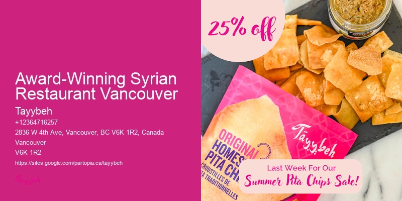 Top-Rated Lunch Catering Award-Winning Syrian Restaurant Vancouver