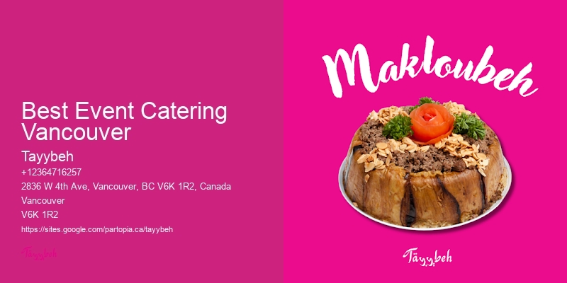 Best Event Catering Vancouver Brunch Catering Services