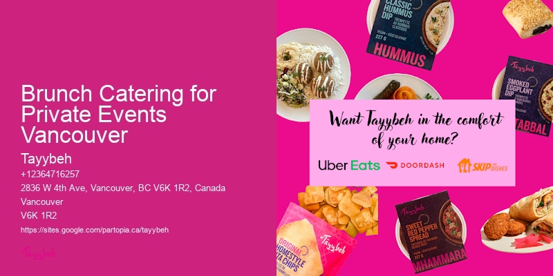 Organic Wedding Catering Brunch Catering for Private Events Vancouver