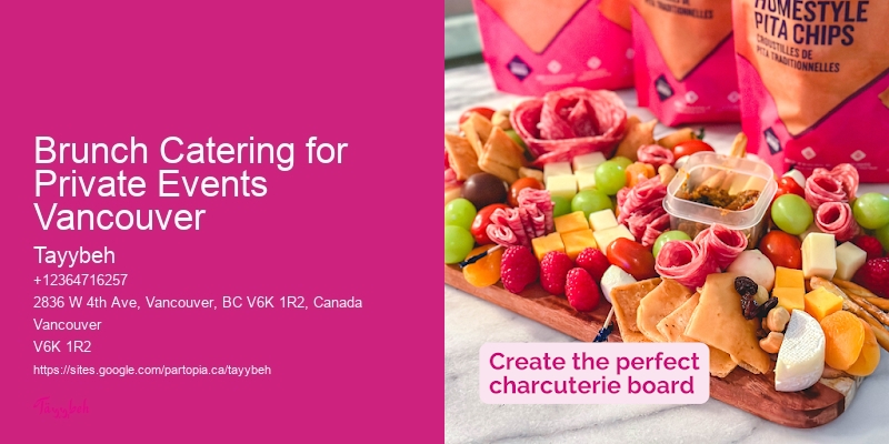 Brunch Catering for Private Events Vancouver Corporate Event Caterers