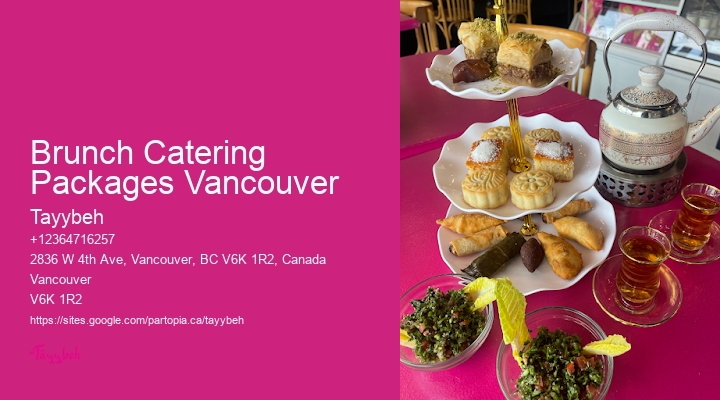 Brunch Catering Packages Vancouver Gourmet Catering For Parties