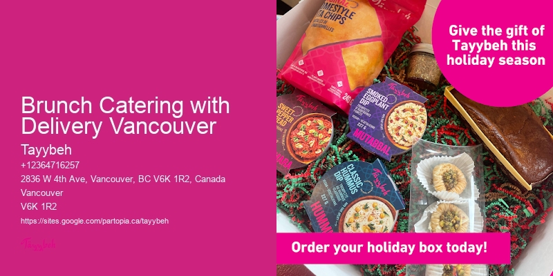 Local Office Caterers Brunch Catering with Delivery Vancouver