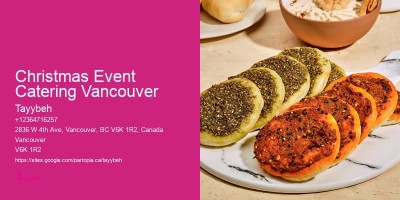 Holiday Buffet Catering Christmas Event Catering Vancouver