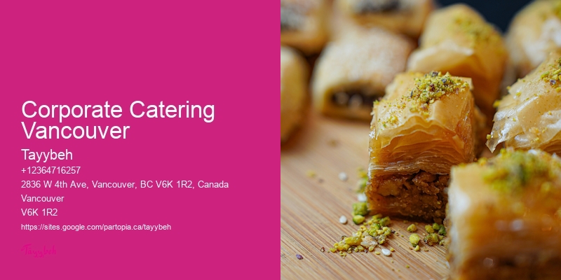 Local Catering Services Corporate Catering Vancouver
