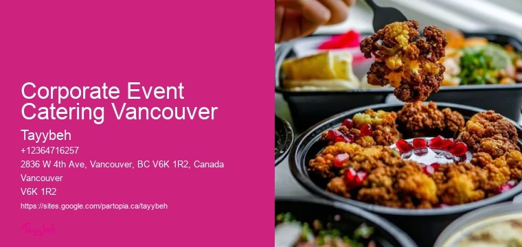 Top-Rated Catering Corporate Event Catering Vancouver
