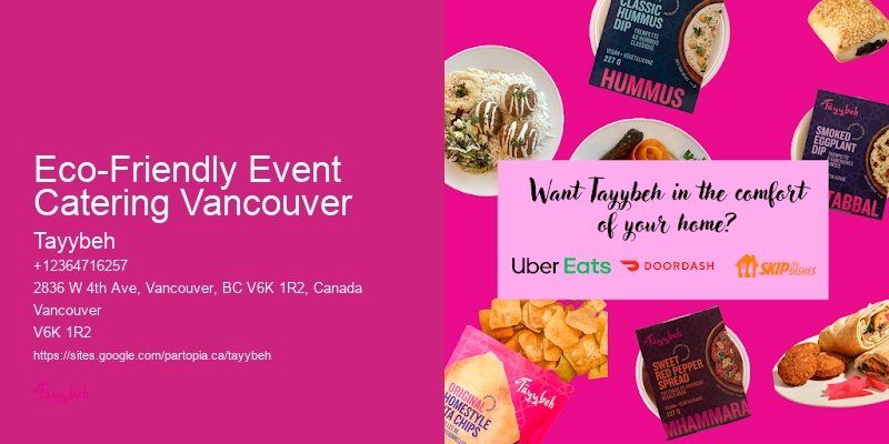 Local Buffet Caterers Eco-Friendly Event Catering Vancouver