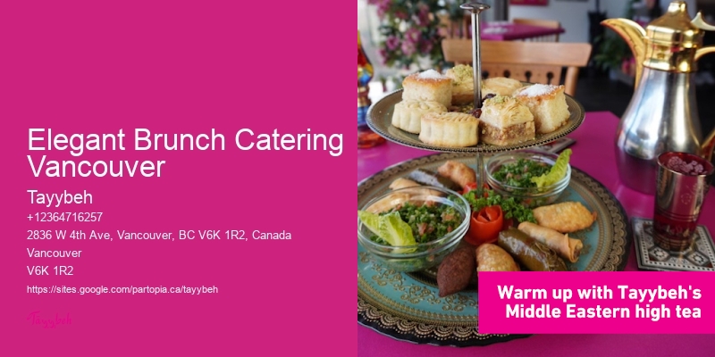 Elegant Brunch Catering Vancouver