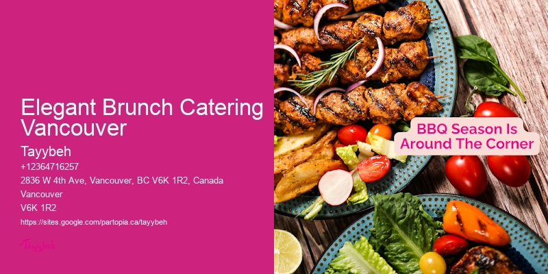Elegant Brunch Catering Vancouver Upscale Event Catering