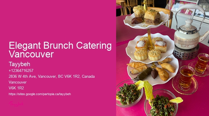 Office Catering Elegant Brunch Catering Vancouver