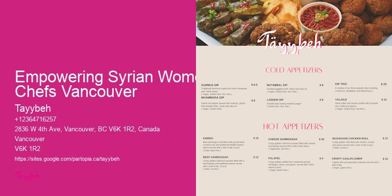 Buffet Style Catering Empowering Syrian Women Chefs Vancouver