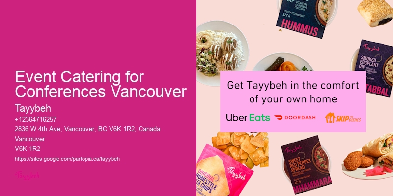 Event Catering for Conferences Vancouver Office Catering Services