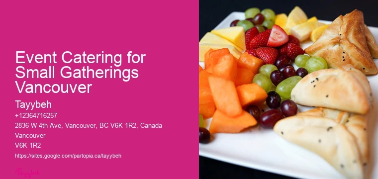 Lunch Box Catering Event Catering for Small Gatherings Vancouver