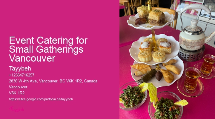 Pastry Catering Event Catering for Small Gatherings Vancouver