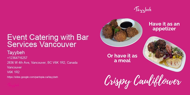 Express Lunch Catering Event Catering with Bar Services Vancouver