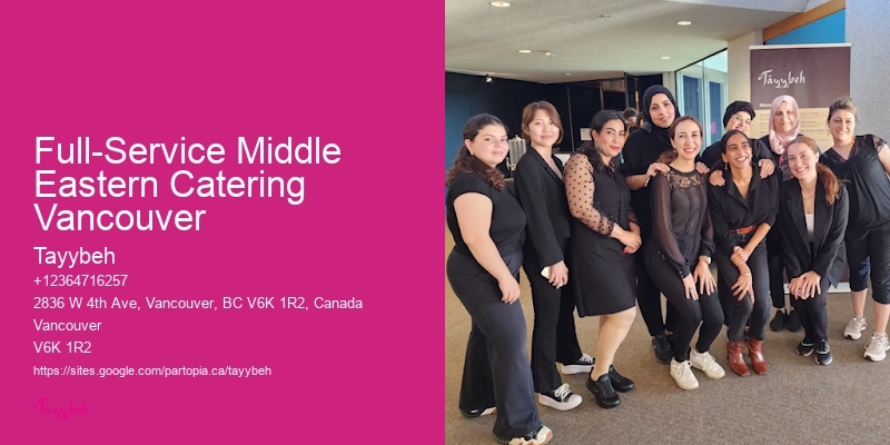 Full-Service Middle Eastern Catering Vancouver