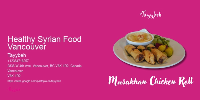 Healthy Corporate Catering Healthy Syrian Food Vancouver