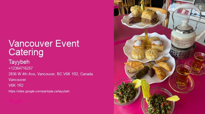 Vancouver Event Catering Buffet Catering Company